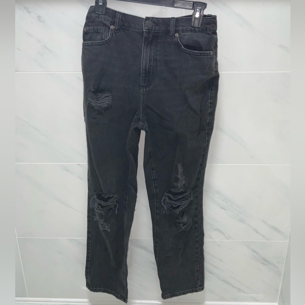 GARAGE Women’s Black Vintage Straight Jeans